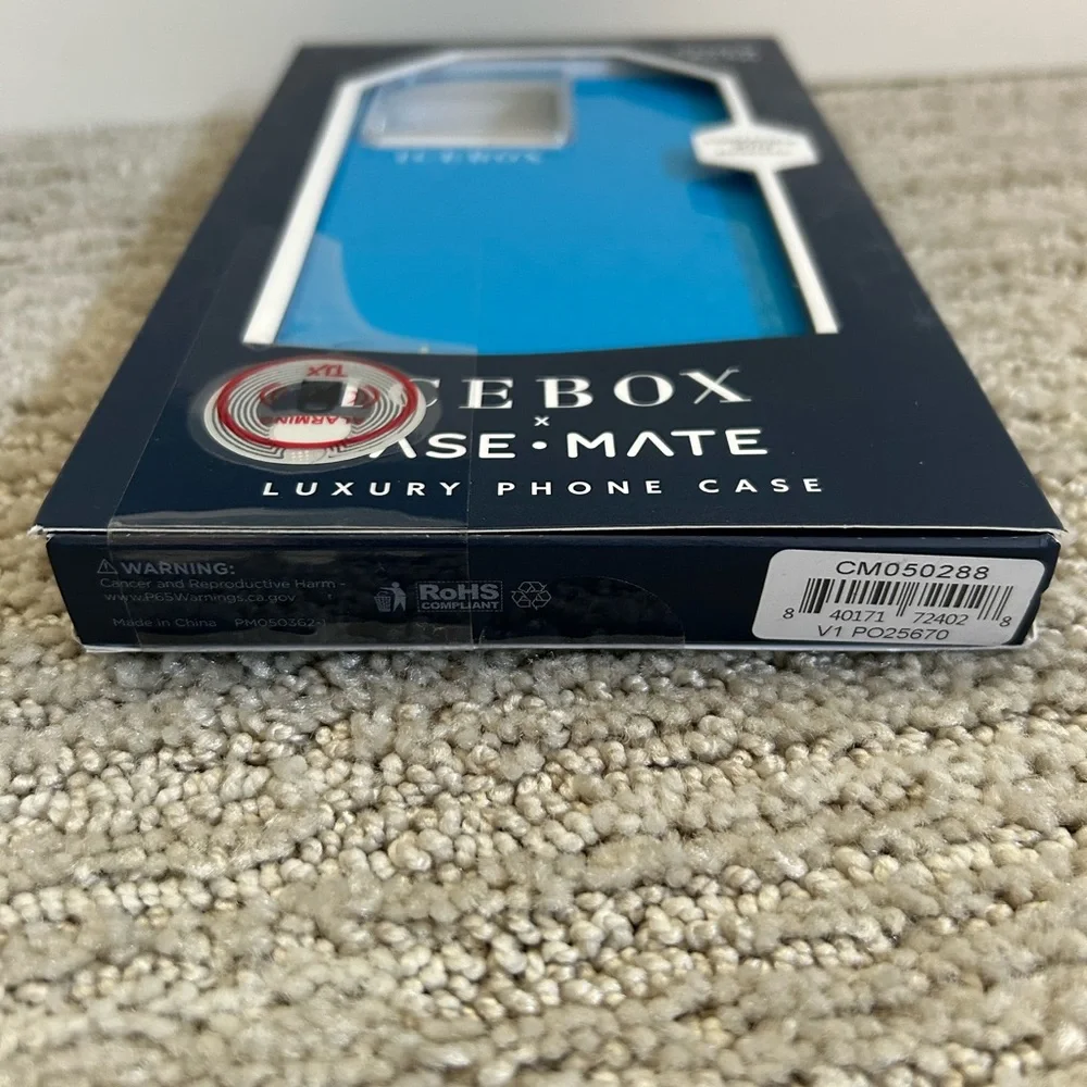 Icebox x Case•Mate iPhone 14 Pro Max MagSafe Compatible Case Facet Blue NEW